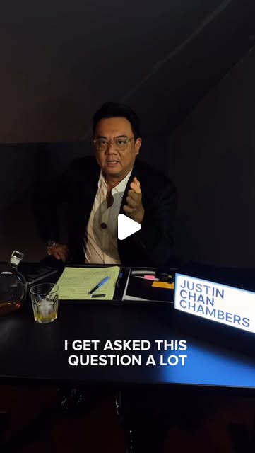 Full-frame screengrab of Justin Chan discussing how to choose the right lawyer
