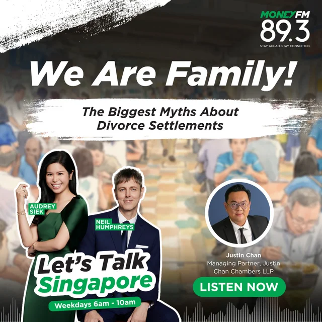 Money FM We Are Family episode artwork featuring Justin Chan